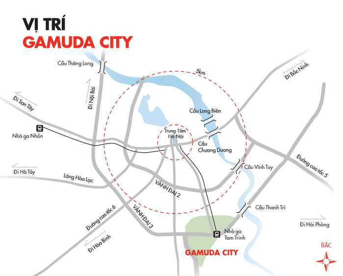 Vị trí dự án Gamuda City